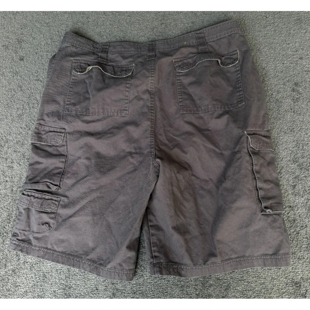 Stanley Cargo Shorts Men's Size 36 Gary 100% Cotton Zip Fly Outdoor Pockets
